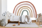 Boho Rainbow Wallpaper : Earthy Minimalist Nursery Mural - View 2