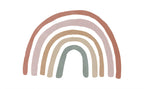Boho Rainbow Wallpaper : Earthy Minimalist Nursery Mural - flat design