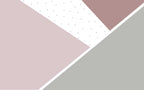Blush and Grey Geometric Wallpaper : Starry Triangle Mural - flat design