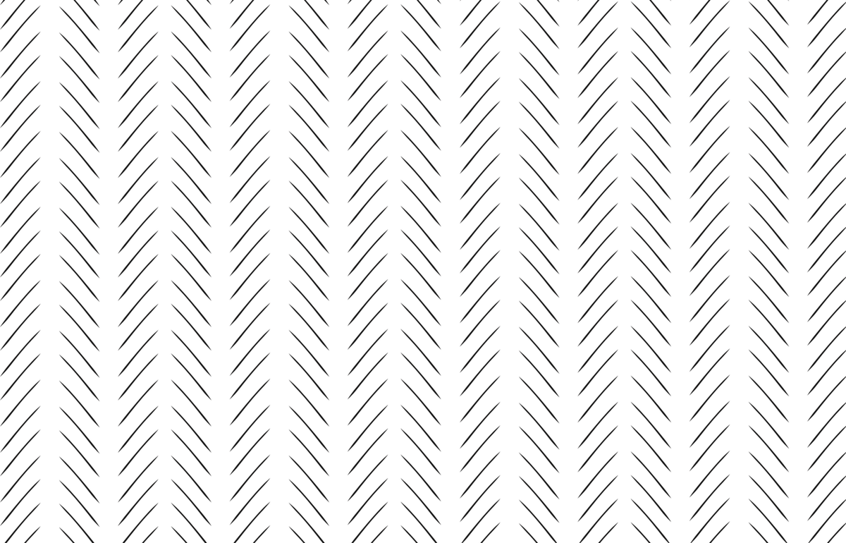 Herringbone Stroke Wallpaper : Black Line Minimalist Pattern - View 2