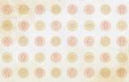 Woman Line Art Circles Wallpaper : Soft Textured Portrait Pattern - flat design