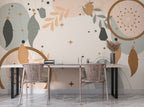 Boho Dreamcatcher Wallpaper : Feathers and Stars Mural - View 2