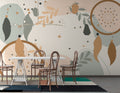 Boho Dreamcatcher Wallpaper : Feathers and Stars Mural