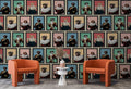 Dog Portrait Gallery Wallpaper : Vintage Dressed Dogs Mural
