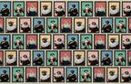 Dog Portrait Gallery Wallpaper : Vintage Dressed Dogs Mural - flat design