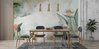 Bird of Paradise Wallpaper : Soft Tropical Plant Mural - View 4