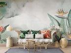 Bird of Paradise Wallpaper : Soft Tropical Plant Mural