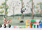 Panda in the Forest Wallpaper : Kids Woodland Mural - View 5