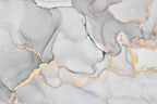 Pale Grey Marble Wallpaper : Soft Gold Vein Alcohol Ink Mural - flat design