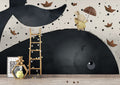 Big Whale Kids Wallpaper : Navy Whale And Bunny Mural