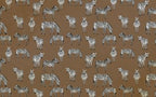 Brown Zebra Wallpaper : Small Zebra Herd Pattern - View 2