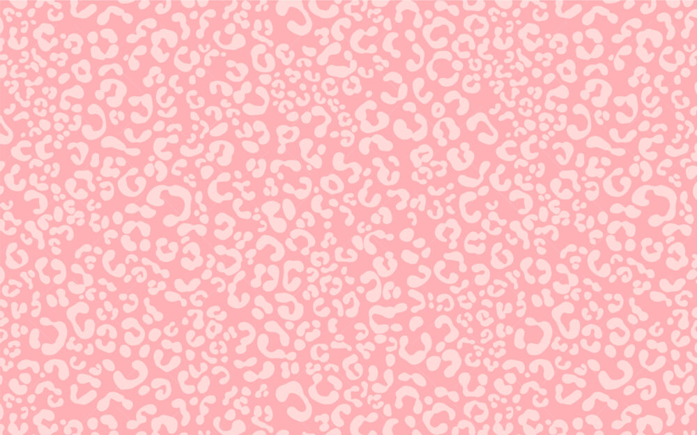 Pink Leopard Print Wallpaper : Playful Animal Spot Pattern - View 2
