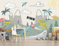 Dino Land Wallpaper : Dinosaur Valley Kids Mural