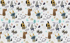 Doodle Puppy Wallpaper : Cute Dog Kids Pattern - View 2