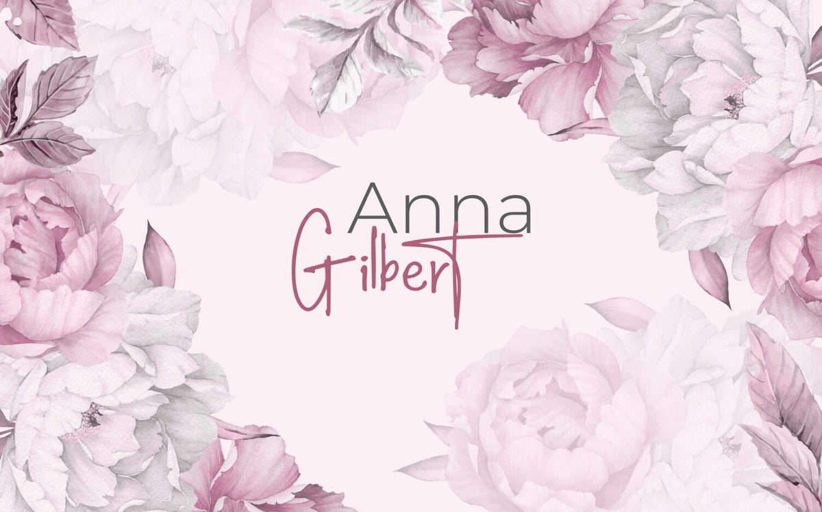 Personalized Name Peony Wallpaper : Pink Floral Custom Name Mural - View 2