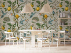 Lemon Branch Bluebird Wallpaper : Vintage Botanical Pattern - View 3