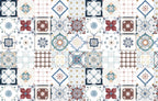 Patchwork Tile Wallpaper : Mediterranean Ethnic Pattern - View 2
