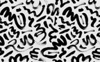 Black Brush Stroke Wallpaper : Bold Abstract Ink Mural - View 2