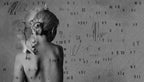 Monochrome Woman Typography Wallpaper : Grey Art Portrait Mural - View 2