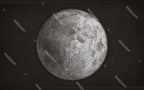 Full Moon Wallpaper : Realistic Lunar Surface Space Mural - flat design