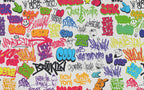 Colourful Graffiti Wallpaper : Neon Street Art Lettering Mural - View 2