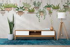 Hanging Plants Wallpaper : Trailing Potted Greenery Mural - View 4