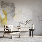 White Marble Classical Wallpaper : Gold Vein Statue Mural - View 4