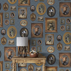 Animal Portrait Gallery Wallpaper : Framed Gentleman Animals Mural - View 4