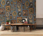 Animal Portrait Gallery Wallpaper : Framed Gentleman Animals Mural - View 5