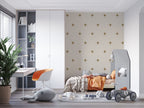 Gold Star Beige Wallpaper : Minimal Sparkle Pattern - View 6