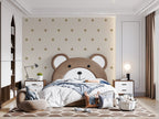 Gold Star Beige Wallpaper : Minimal Sparkle Pattern - View 3