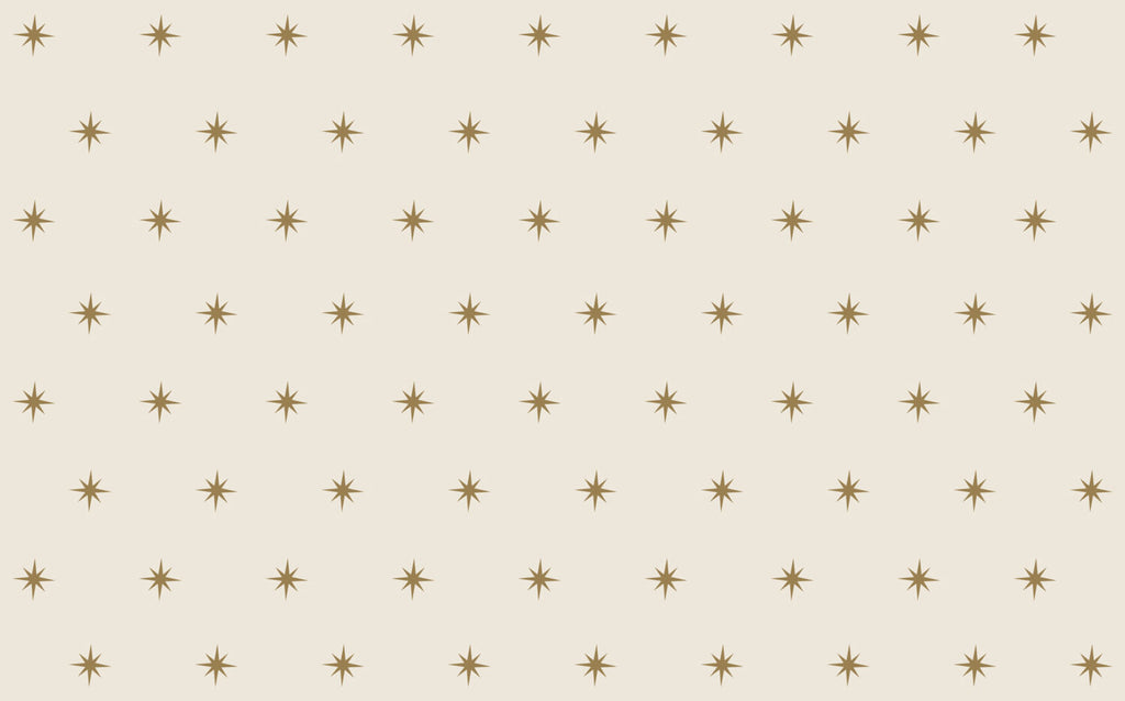 Gold Star Beige Wallpaper : Minimal Sparkle Pattern - View 2