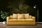 Olive Tropical Leaf Wallpaper : Dark Olive Palm Mural - View 5
