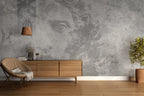 Grey Statue Face Wallpaper : Concrete Classical Sculpture Mural - View 4