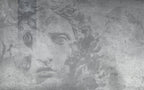 Grey Statue Face Wallpaper : Concrete Classical Sculpture Mural - View 3
