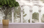 Palace Arch Forest View Wallpaper : Classical Columns Mural - View 5