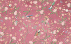 Pink Chinoiserie Bird Wallpaper : Peony Branch Mural - View 2