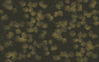 Dark Gold Palm Wallpaper : Olive Fronds On Charcoal Mural - View 2