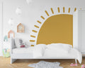 Mustard Sun Wallpaper : Boho Half Sun Kids Mural