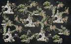 Black Jungle Animals Wallpaper : Tiger And Leopard Mural - View 2