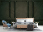 Olive Panel Molding Wallpaper : Tonal Palm Leaf Mural - View 5