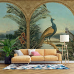 Peacock Arch View Wallpaper : Tropical Lake Landscape Mural - View 5