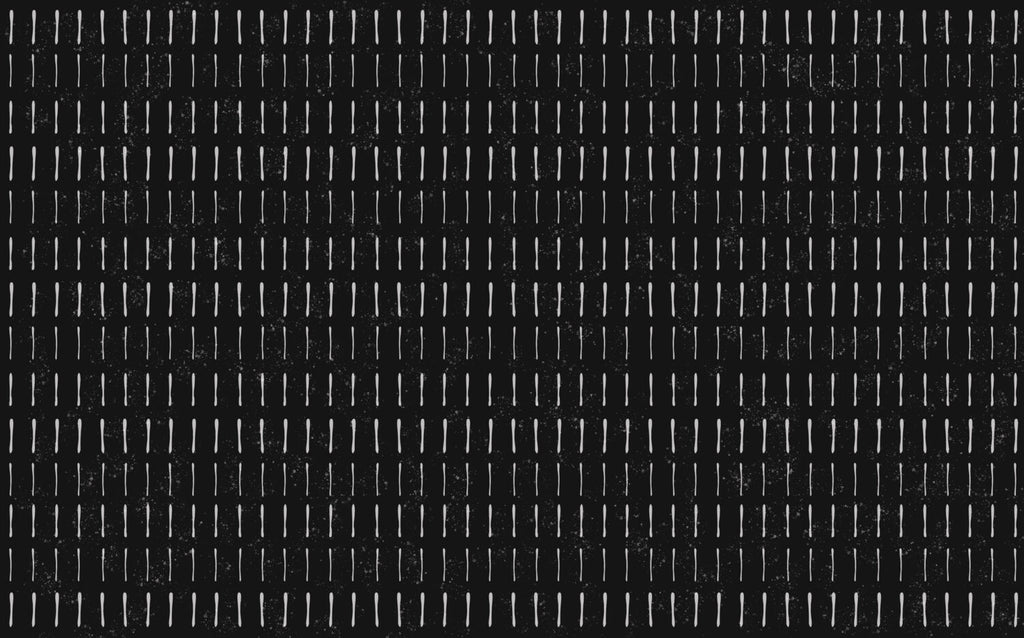 Black Dash Line Wallpaper : White Stroke Pattern Mural - View 2