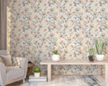 Wildflower Sprig Wallpaper : Cream Meadow Floral Mural