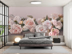Blush Rose Wallpaper : 3D Soft Roses And Calla Lilies Mural - View 4