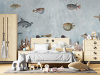 Underwater Coral Wallpaper : Fish And Sea Plants Mural - View 4