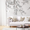 Cherry Blossom Sketch Wallpaper : Grey Branch Mural
