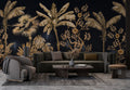 Black Gold Palm Wallpaper : Golden Tropical Jungle Mural