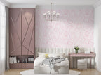 Pink Line Face Wallpaper : One Line Portraits Pattern - View 6