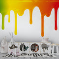 Dripping Paint Wallpaper : Rainbow Drip Kids Mural